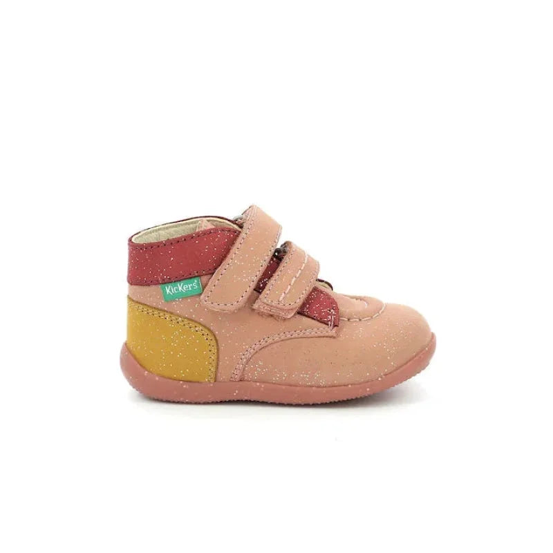 Kickers Kickers Bonkro Δερμάτινα Παιδικά Μποτάκια με Σκρατς Ροζ Μποτάκι Κορίτσι / Boots Girl Kickers-AW23-910350-10-132-Pink-Poline-_-_-321
