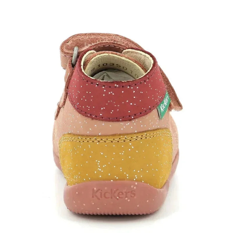 Kickers Kickers Bonkro Δερμάτινα Παιδικά Μποτάκια με Σκρατς Ροζ Μποτάκι Κορίτσι / Boots Girl Kickers-AW23-910350-10-132-Pink-Poline-_-_-377