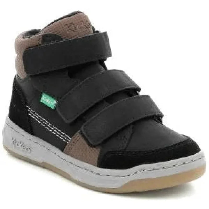 Kickers Kickers Παιδικά Sneakers High με Σκρατς για Αγόρι Μαύρα Μποτάκι Αγόρι / Boots Boys Kickers-AW23-910900-30-83-Black-Poline-_-_-316