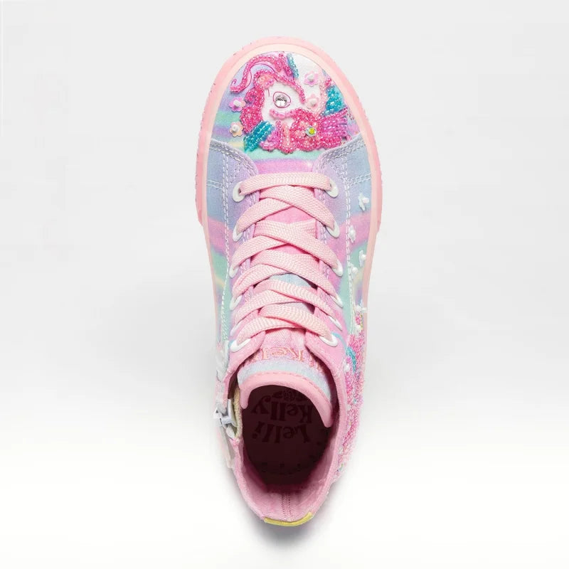 Lelli Kelly Lelli Kelly Παιδικά Sneakers High Ανατομικά για Κορίτσι Ροζ Πάνινα Κορίτσι / Canvas Girl LKED3488-BX02-5097