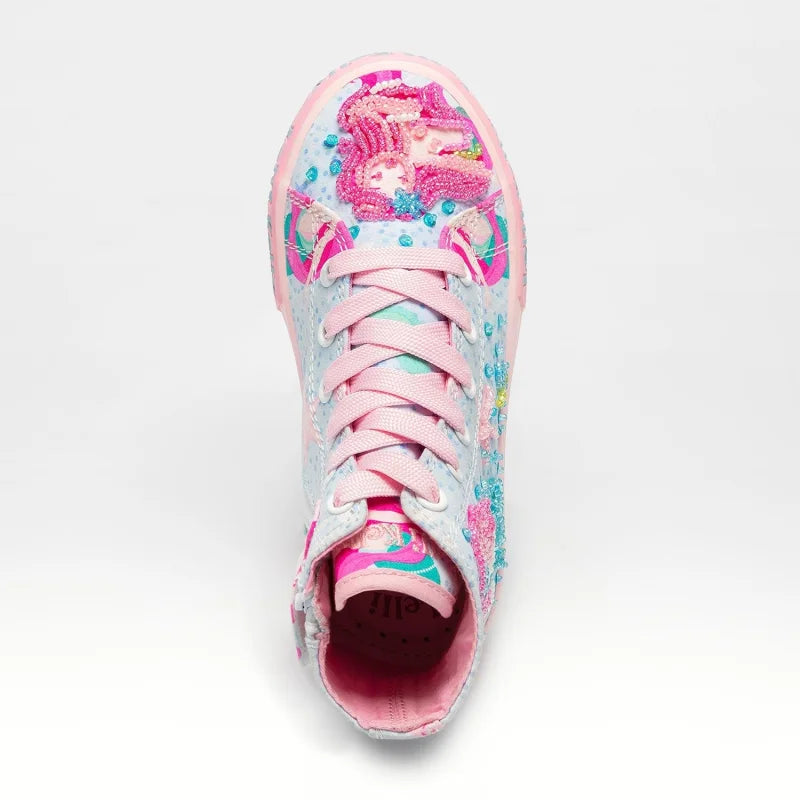 Lelli Kelly Lelli Kelly Παιδικά Sneakers High για Κορίτσι Γαλάζιο Πολύχρωμο Πάνινα Κορίτσι / Canvas Girl LKED3489-BF02-5101