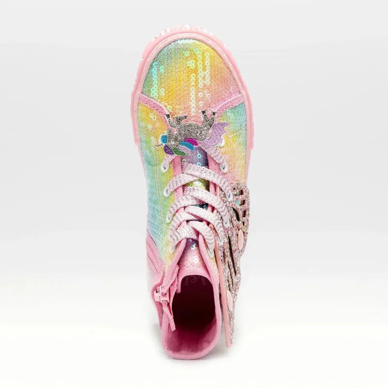 Lelli Kelly Lelli Kelly Παιδικά Sneakers High για Κορίτσια Πολύχρωμα Πάνινα Κορίτσι / Canvas Girl Lelli-Kelly-LK1331-AX02-Multi-Poline-_-_-448
