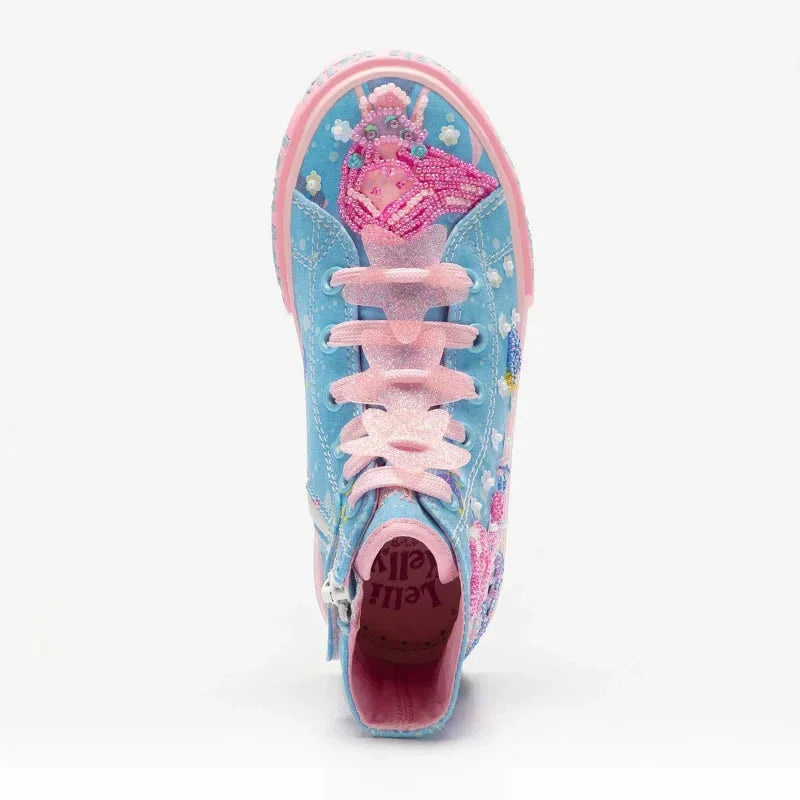 Lelli Kelly Lelli Kelly Παιδικά Sneakers High Ανατομικά Πολύχρωμα Πάνινα Κορίτσι / Canvas Girl Lelli-Kelly-SS22-LK2042-Pink-Poline-_-_-276