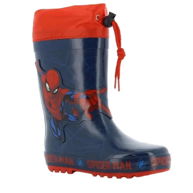 Leomil Spiderman Παιδικές Γαλότσες για Αγόρια Μπλε Γαλότσα Αγόρι /Rainboot Boys Marvel-AW22-Spiderman-SP010039-Navy-Red-Poline-_-_-155