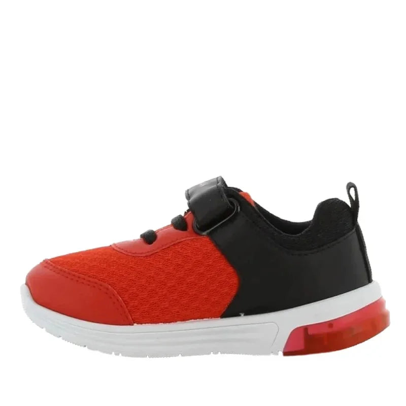 Leomil Marvel Spiderman Παιδικά Ανατομικά Sneakers με Φωτάκια για Αγόρια - Κόκκινα Παπούτσι Αγόρι Φωτάκια / Shoes with Lights Boy Marvel-Spiderman-SS23-SP011465-Red-Poline-_-_-485