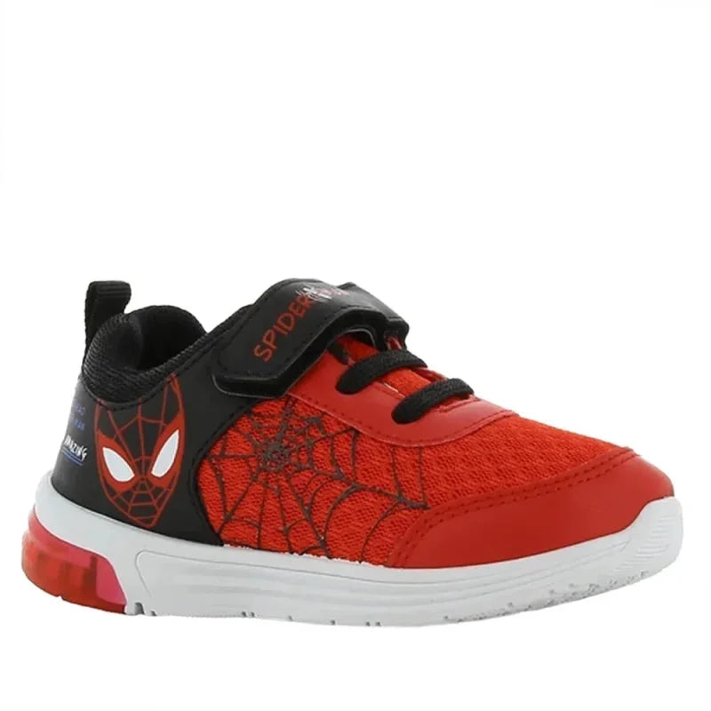 Leomil Marvel Spiderman Παιδικά Ανατομικά Sneakers με Φωτάκια για Αγόρια - Κόκκινα Παπούτσι Αγόρι Φωτάκια / Shoes with Lights Boy Marvel-Spiderman-SS23-SP011465-Red-Poline-_-_-932