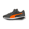 Puma Puma Αθλητικά Παιδικά Παπούτσια Running Twitch Grey / Orange Αθλητικά Αγόρι /Sportshoes Boys Puma-SS23-384538-Dark-Grey-Poline-_-_-372
