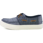 Toms Toms Ανατομικά Υφασμάτινα Παιδικά Μοκασίνια με Κορδόνια Μπλε Culver Μοκασίνι Αγόρι / Moccasins Boys Toms-10011527-Navy-Poline-_-_-875