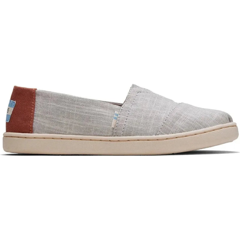 Toms Toms Παιδικές Εσπαντρίγιες Slip-On Γκρι Crosshatch Youth Εσπαντρίγιες Αγόρι / Espadrilles Boy Toms-10015314-Grey-Poline-_-_-874