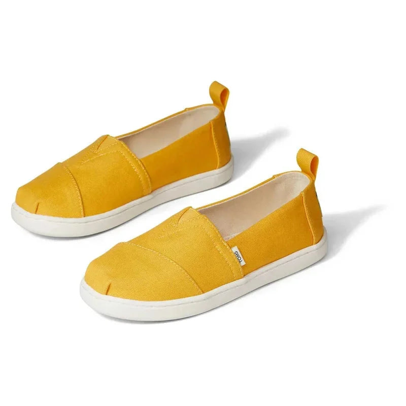 Toms Toms Παιδικές Εσπαντρίγιες Slip-On Κίτρινες Alpargata Εσπαντρίγιες Κορίτσι / Espadrilles Girl Toms-10016423-Yellow-Poline-_-_-735