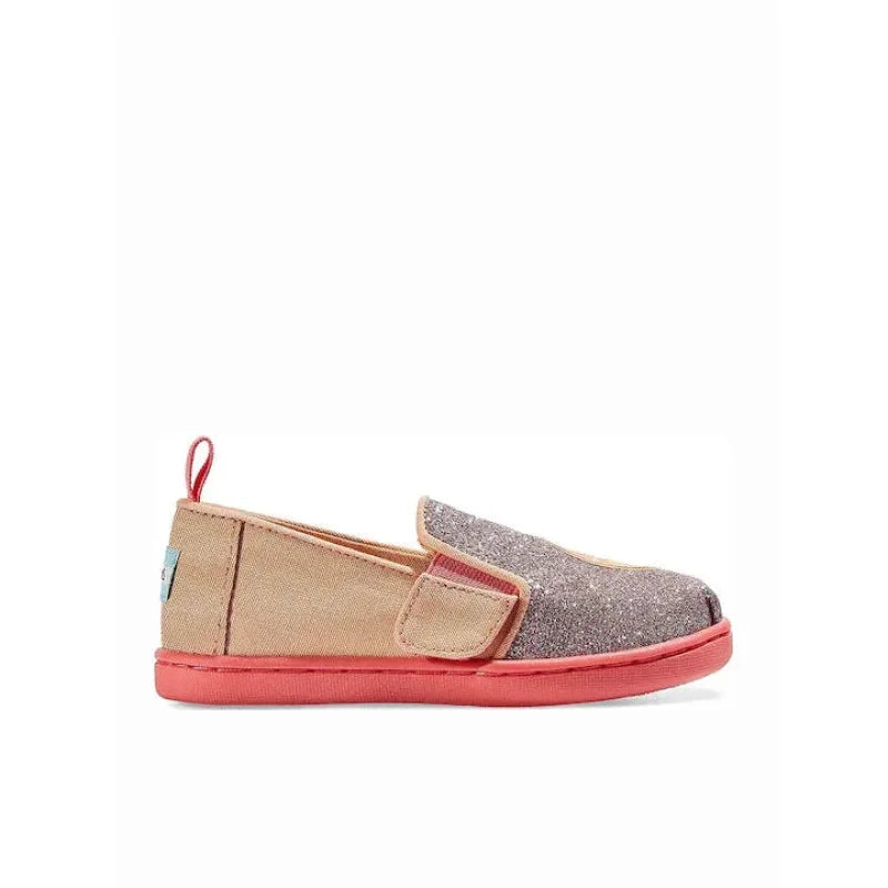 Toms Toms Παιδικές Εσπαντρίγιες με Σκρατς Πορτοκαλί Tiny Alpargata Print Εσπαντρίγιες Κορίτσι / Espadrilles Girl Toms-10016428-Pink-Poline-_-_-654