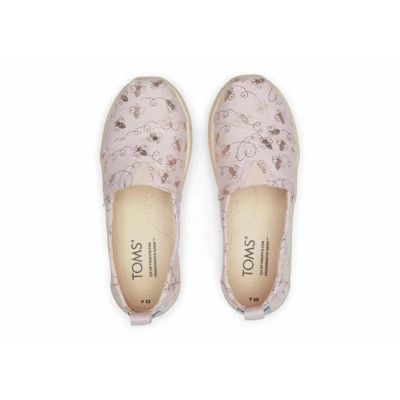 Toms Toms Παιδικές Εσπαντρίγιες Slip-On Ροζ Εσπαντρίγιες Κορίτσι / Espadrilles Girl Toms-SS22-10017761-Pink-Poline-_-_-185