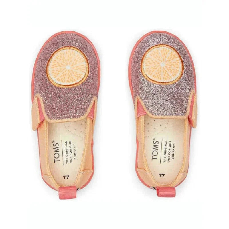 Toms Toms Παιδικές Εσπαντρίγιες με Σκρατς Πορτοκαλί Tiny Alpargata Print Εσπαντρίγιες Κορίτσι / Espadrilles Girl fixedratio_20220521014446_a697412f